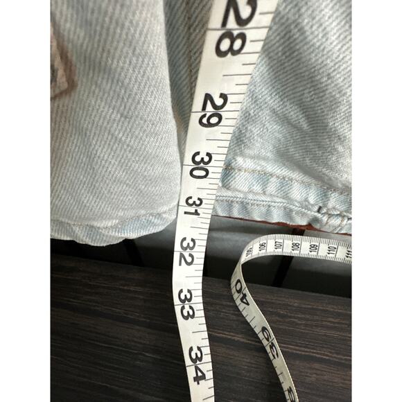 Zara Denim Dress light wash button front mini size med - Picture 9 of 10